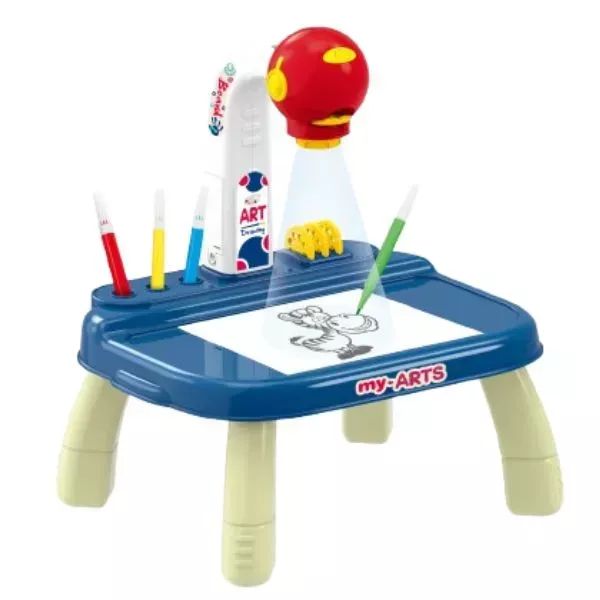 Projektoros rajzasztal - kék