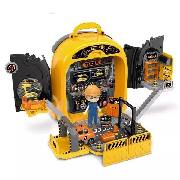 3 az 1-ben barkácskészlet és szerelőműhely figurával