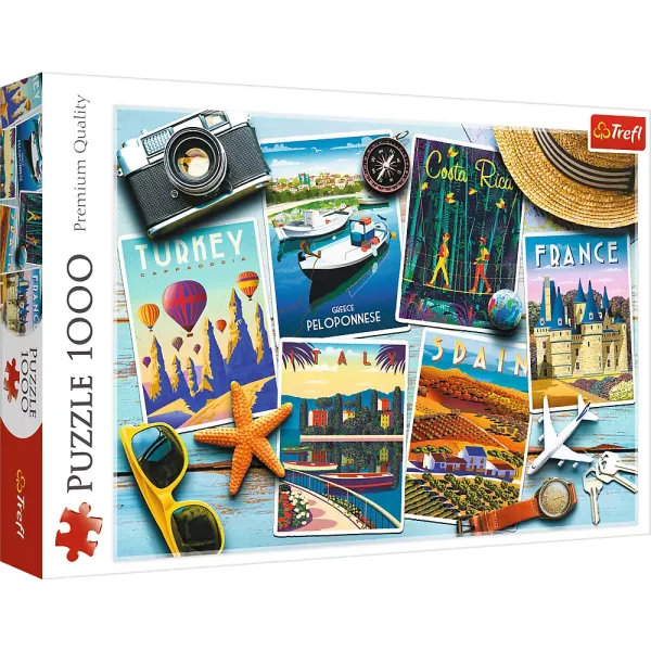 Trefl: Utazás puzzle - 1000 darabos