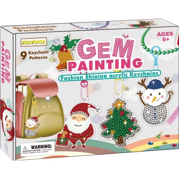 Kulcstartó és medál készítő szett - Mikulás