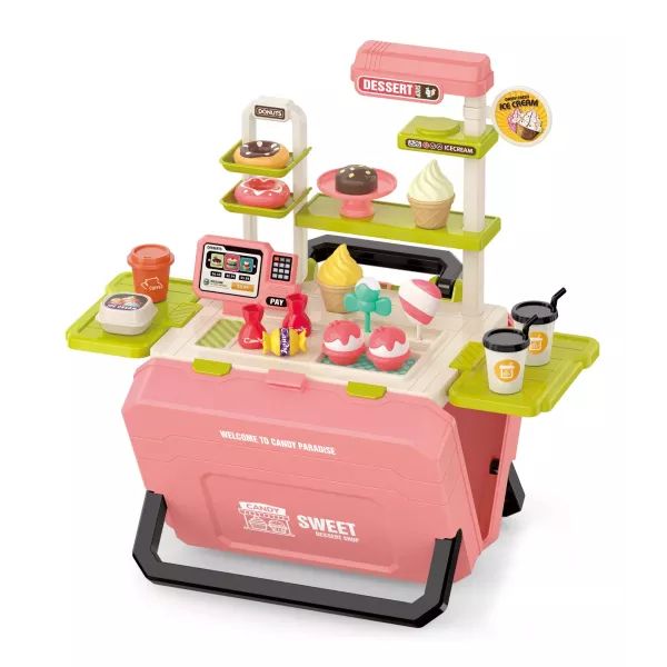 Cukrászda játékszett bőröndben, 45 db-os