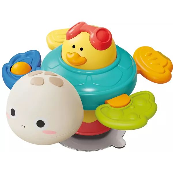 Tapadókorongos teknősbéka fürdőjáték hanggal – 15 cm Tapadókorongos teknősbéka fürdőjáték hanggal – 15 cm