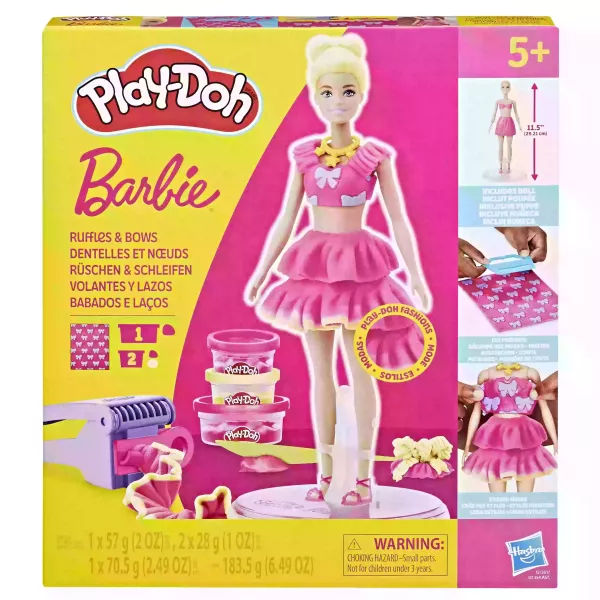 Play-Doh: Estilista de Babados e Laços Barbie - Kit de Massinha