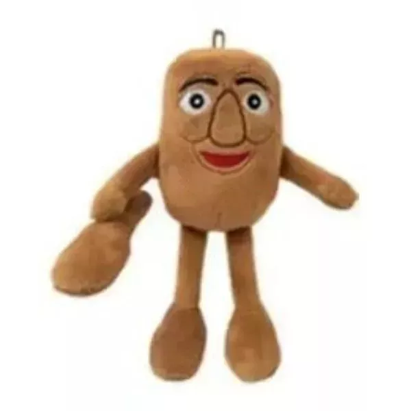 Sunshyne Brainrot Italiano Peluche 4 Pezzi, Tung Tung Tung Sahur Peluche Animali Imbottiti Cuscini Figure Bambole per Fan di Videogiochi, Decorazioni Regalo per Compleanno e Natale (Bianco
