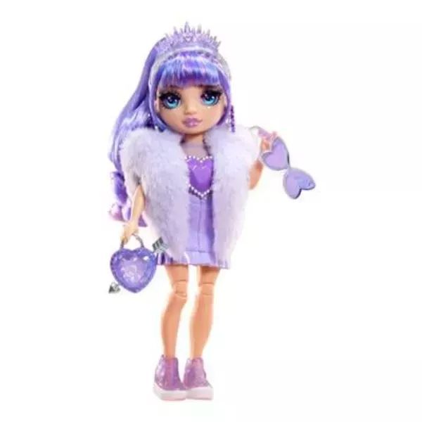 Rainbow High: Creative Crystals divatbaba csináld magad! kristály kiegészítőkkel - Violet