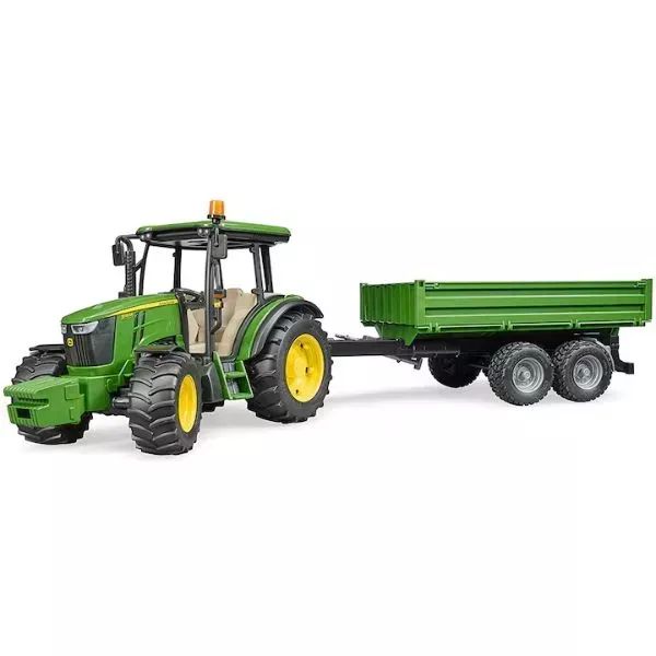 Bruder: John Deer 5115M traktor utánfutóval