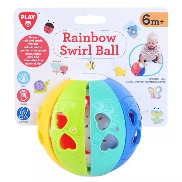 Playgo : balle d’éveil multicolore