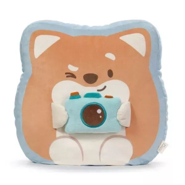 Nici MyMochi: Hiro párnaplüss kutyus fényképezővel - 35 x 33 cm