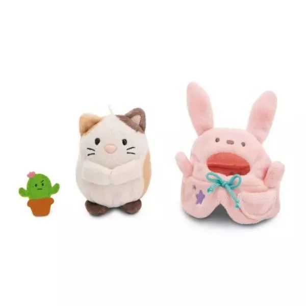 Nici MyMochi: Angy plüss cica nyuszijelmezben - 8 cm, díszdobozban