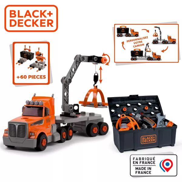 Smoby: Black and Decker összeépíthető kamion Smoby: Black and Decker összeépíthető kamion