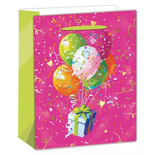 Lufis ajándék mintás ajándéktasak - 18 x 23 cm