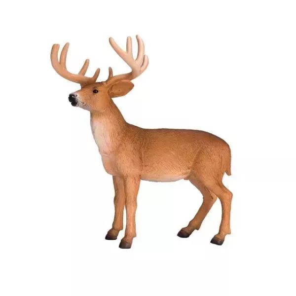 Mojo: Fehérfarkú szarvasbika - kézzel festett figura