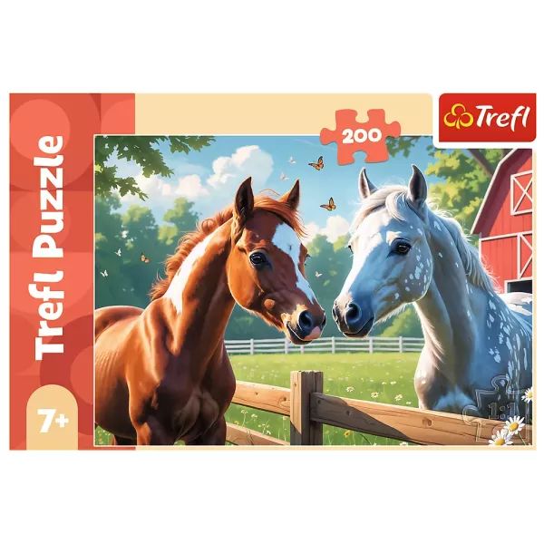 Trefl: Lovak a tisztáson - 200 darabos puzzle Trefl: Lovak a tisztáson - 200 darabos puzzle
