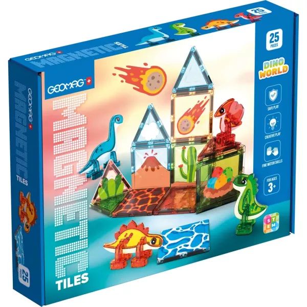 Geomag: magnētiskās flīzes – dinozauru pasaules