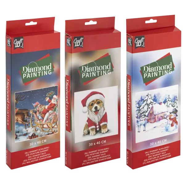 Karácsonyi gyémántfestő - 30 x 40 cm, többféle