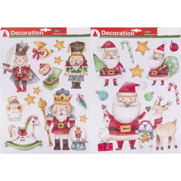 Karácsonyi ablakmatrica - 41 x 29 cm, többféle