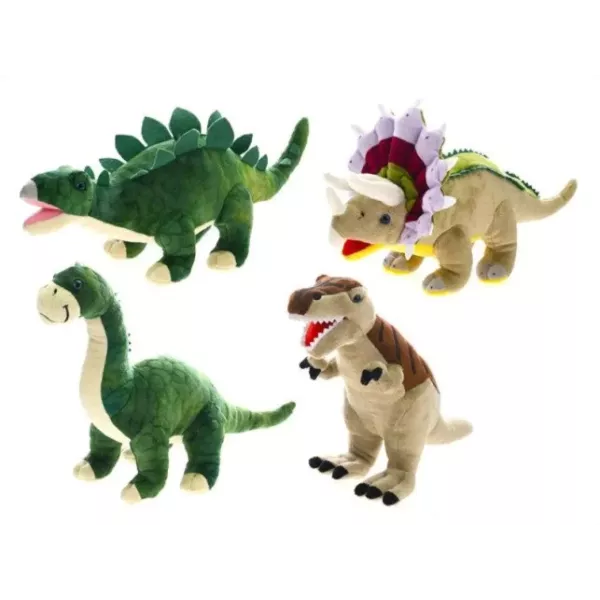 DinoWorld: Plysdinosaur - 36 cm, forskellige typer