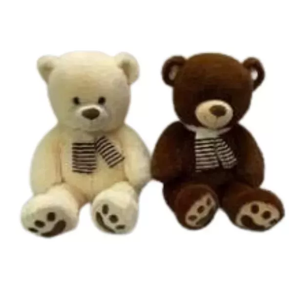 Osito de peluche con bufanda - 40 cm, varios tipos
