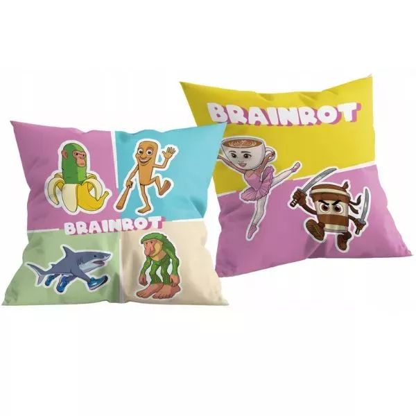 Italian Brainrot: Díszpárna - 40 x 40 cm, kétoldalú