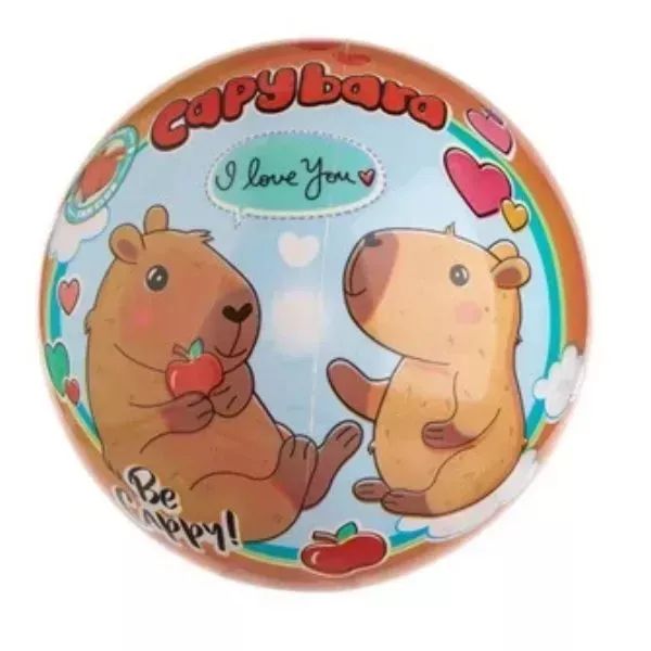 Kapibara mintájú gumilabda - 23 cm