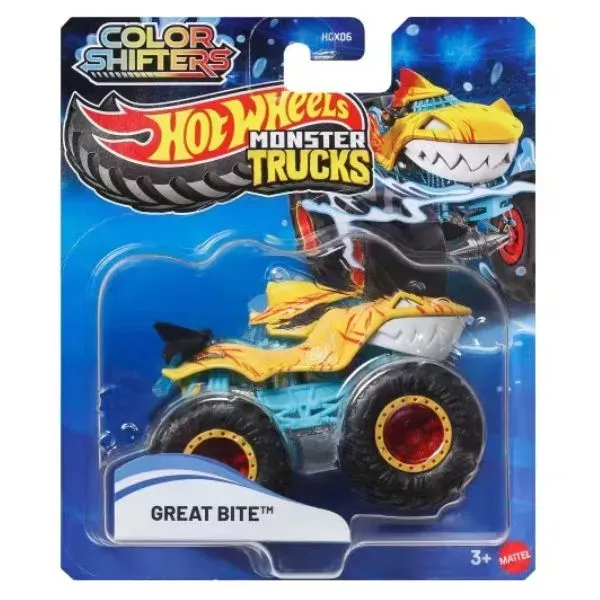 Hot Wheels: Monster Trucks coche cambia color - Gran Mordida
