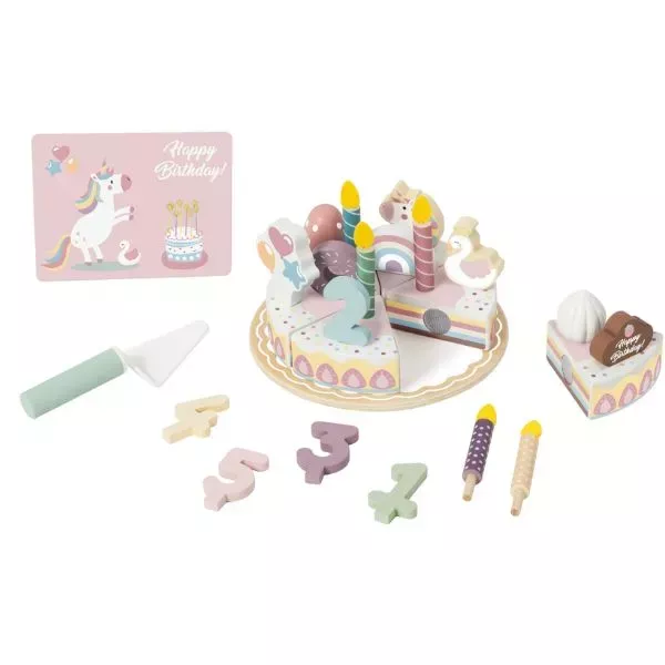 Tooky Toy: Geburtstagskuchen aus Holz