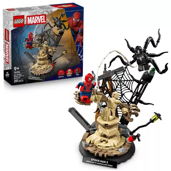 LEGO® Marvel Pókember és Homokember óriási csatája 76334