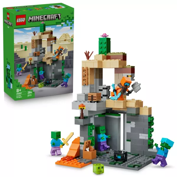 LEGO® Minecraft® Închisoarea Zombie 21587 - Tulli.ro