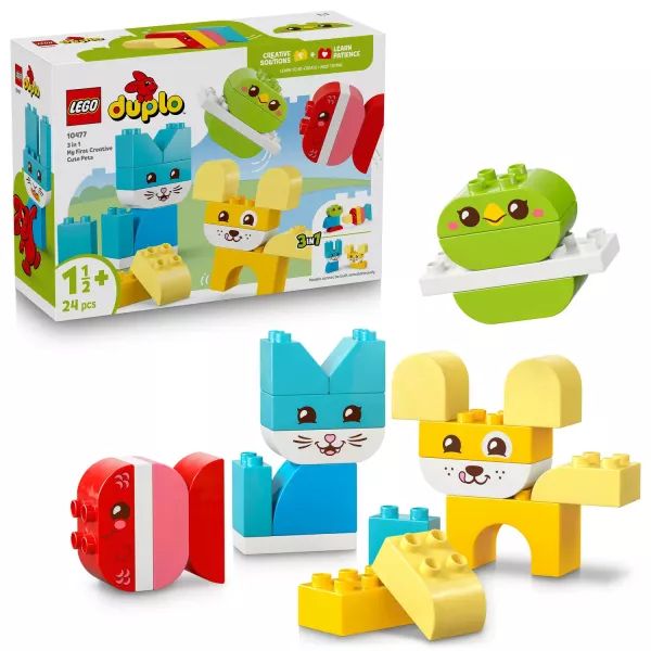 LEGO® DUPLO® Kreatív és aranyos, 3 az 1-ben házi kedvencek 10477