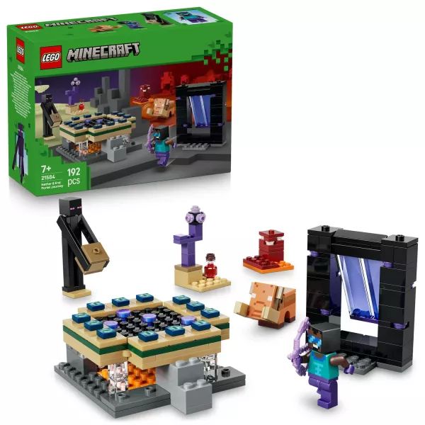 LEGO® Minecraft® Utazás az Alvilág kapujához és a Végportálhoz 21584