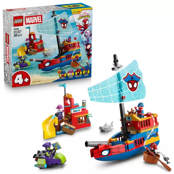 LEGO® Spidey Corabia Piraților Echipa Păianjenului 11208