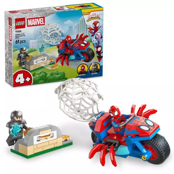 LEGO® Spidey Motorkerékpáros Pókember vs. Rhino 11206