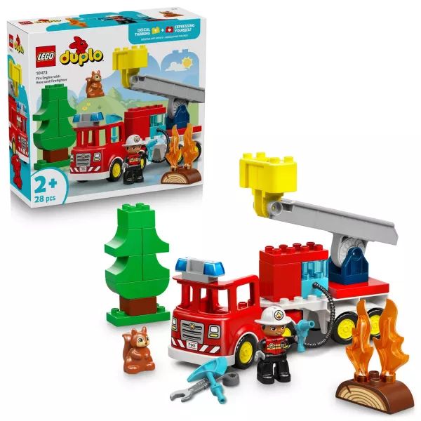 LEGO® DUPLO® Tűzoltóautó tömlővel és tűzoltóval 10473