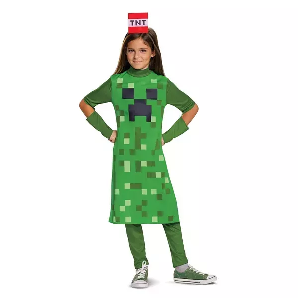 Costume da Creeper di Minecraft per ragazze - Taglia M