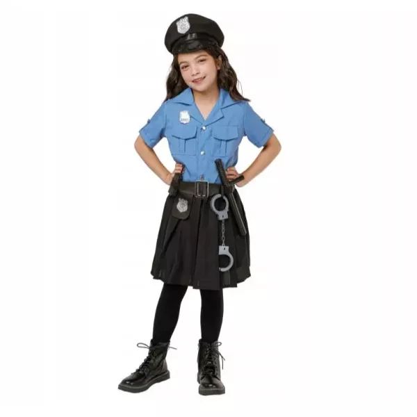 Rendőr jelmez lányoknak - 110/120 cm