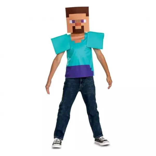 Minecraft: Costume essenziale Steve per bambini – Taglia XS