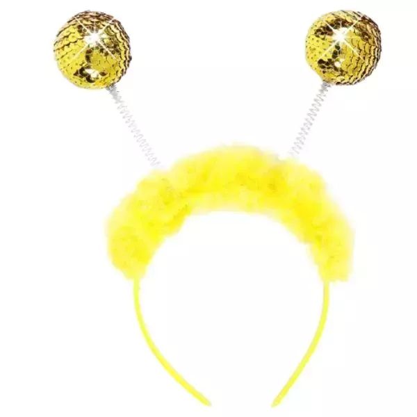 Jelmez kiegészítő: Arany flitteres méhecske fejdísz