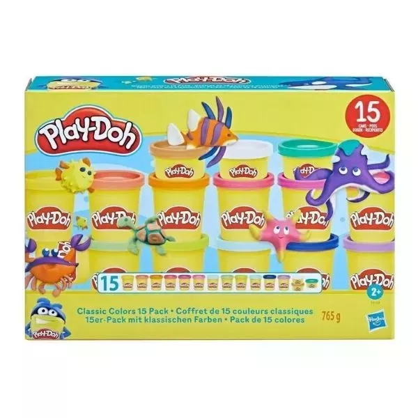 Play-Doh: Set de 15 plastilinas clásicas de colores