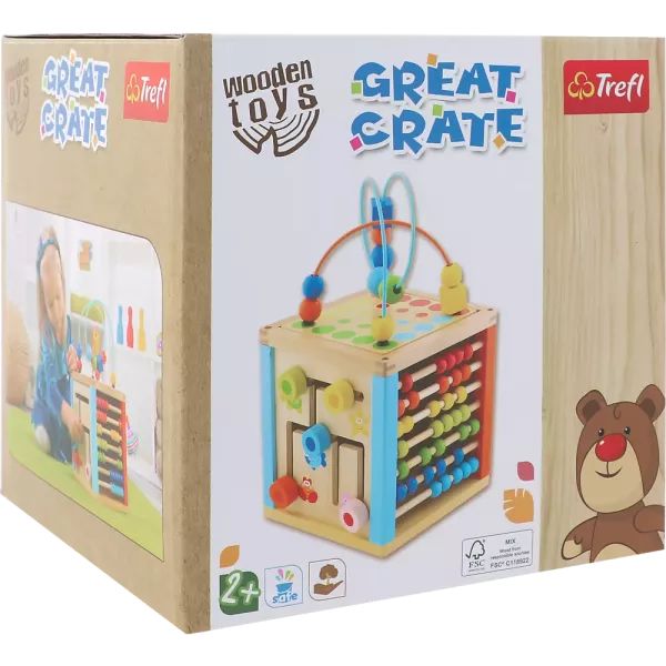 Trefl: Foglalkoztató fa kocka