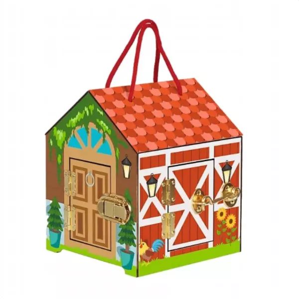 Trefl: Állatos zárható faházikó