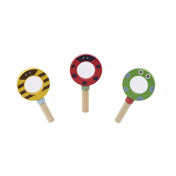 Lupa mágica de madera con estampado animal - varios tipos