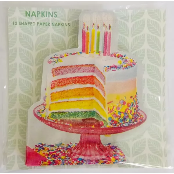 Tovagliolo decorato a torta - confezione da 12 pezzi