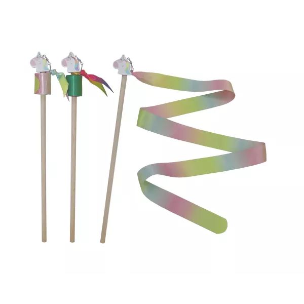 Tornaszalag fa unikornis mintás pálcán - többféle
