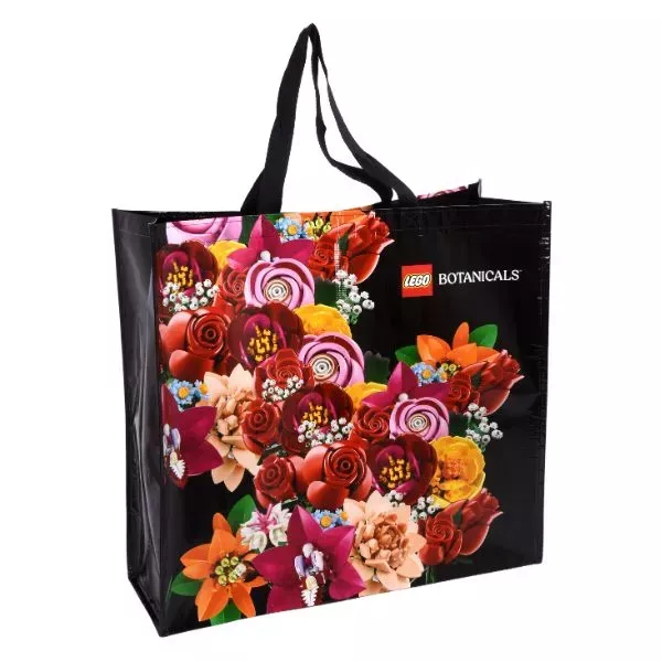 Mala decorativa com padrão floral LEGO Botanicals