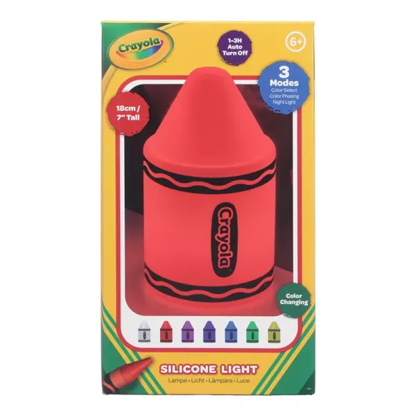 Crayola: Lámpara de silicona que cambia de color - recargable