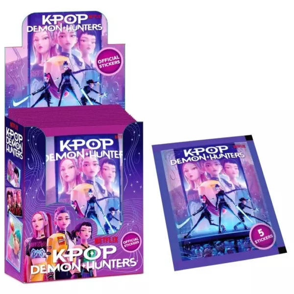 K-pop: Demon Hunters samleklistre i overraskelsespakke - 1 pakke med 5 klistermærker