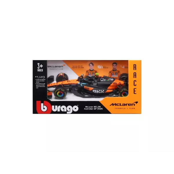 Bburago: carro de corrida F1 - 1:43, McLaren MCL39 Norris