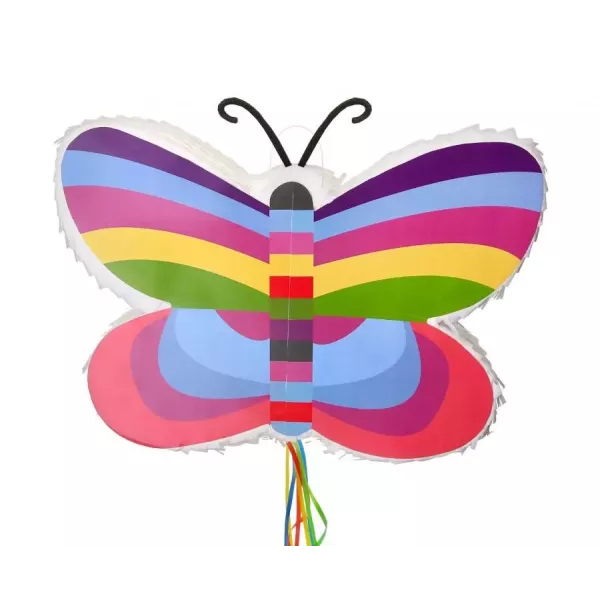Piñata de mariposa colorida - 45 x 31 x 7 cm