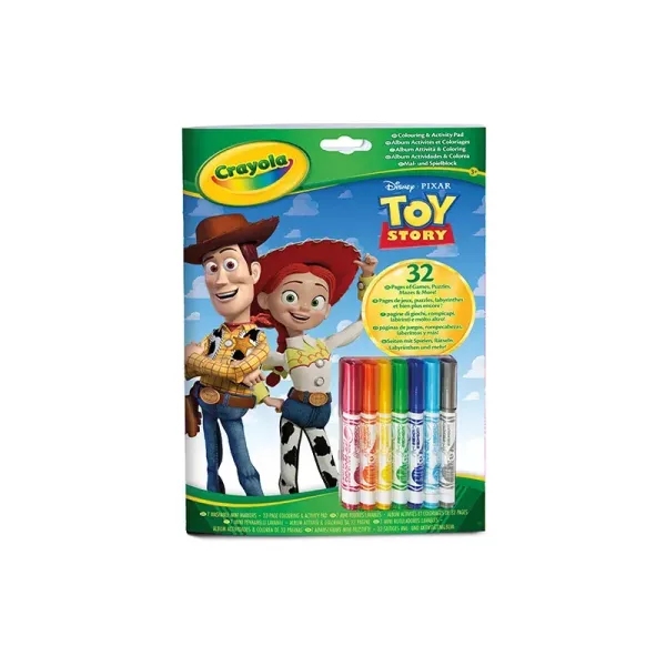 Crayola : cahier de coloriage et d’activités Toy Story 5 avec feutres