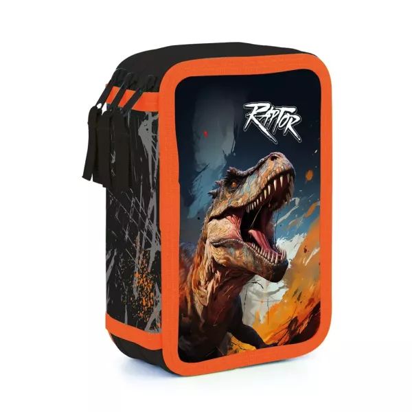 Raptor mintás háromemeletes tolltartó